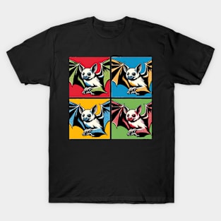 Night Wings Unleashed: Pop Art Bat Extravaganza T-Shirt